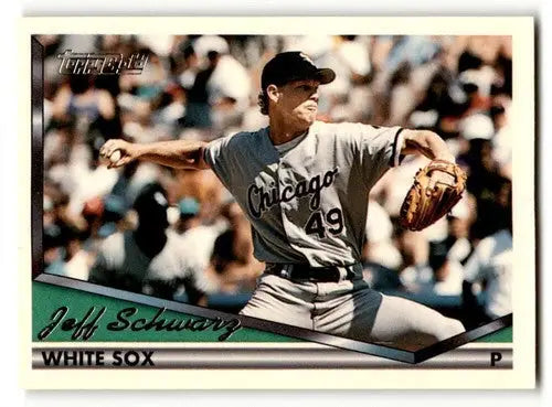 1994 Topps Gold #33 Jeff Schwarz Chicago White Sox Baseball Cards EX ID:59833 - Baseball Card Single