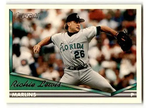 1994 Topps Gold #47 Richie Lewis Florida Marlins Baseball Cards EX/N ID:59831 - Baseball Card Single