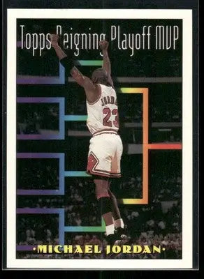 1994 Topps Reigning Playoff MVP Michael Jordan #199 Basketball