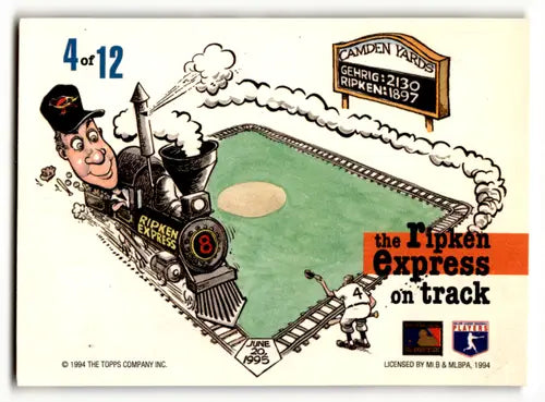 1994 Topps Stadium Club Dugout Dirt #4 Cal Ripken Jr. NM Near Mint Orio ID:64112 - Baseball Card Single