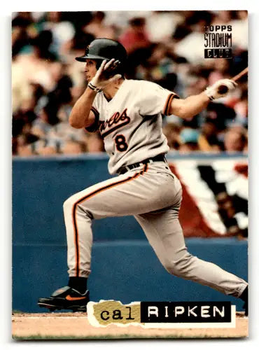 1994 Topps Stadium Club Dugout Dirt #4 Cal Ripken Jr. NM Near Mint Orio ID:64112 - Baseball Card Single