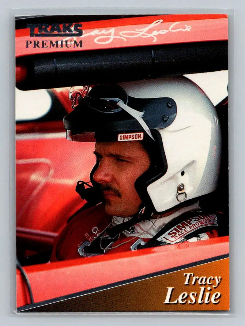 1994 Traks #127b Tracy Leslie Parker Racing - Racing Card Single