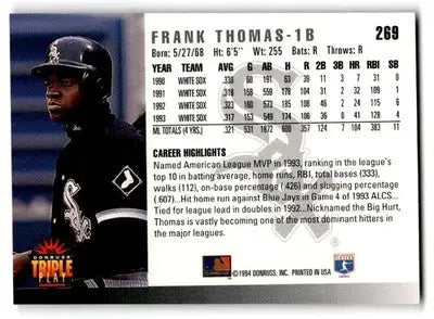 1994 Triple Play #269 Frank Thomas - Baseball Card Single