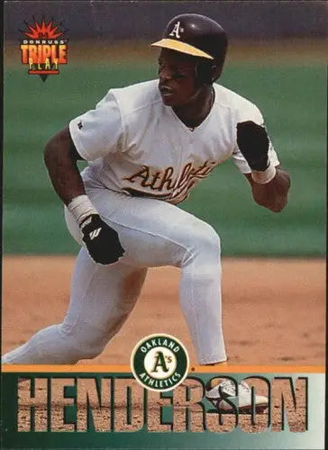 1994 Triple Play #4 Rickey Henderson NM-MT Athletics ID:13645 - Baseball Card Single