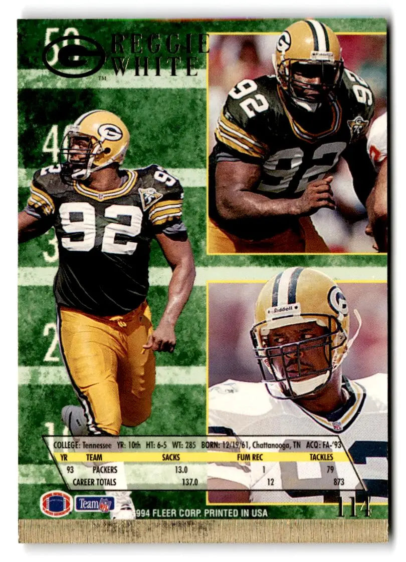 1994 Ultra #114 Reggie White - Football Card Single