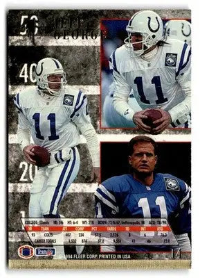 1994 Ultra #14 Jeff George - Football Card Single