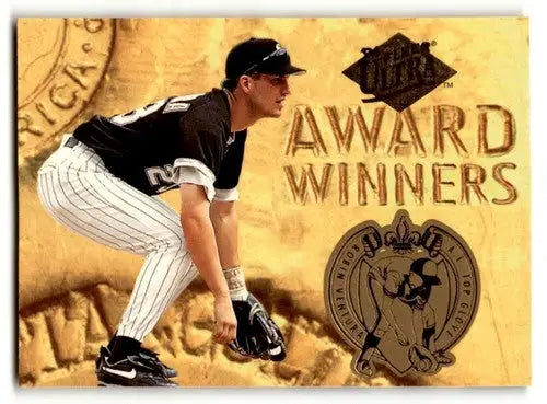 Original gloss baseball card of Robin Ventura Chicago White Sox Ventura Chicago White