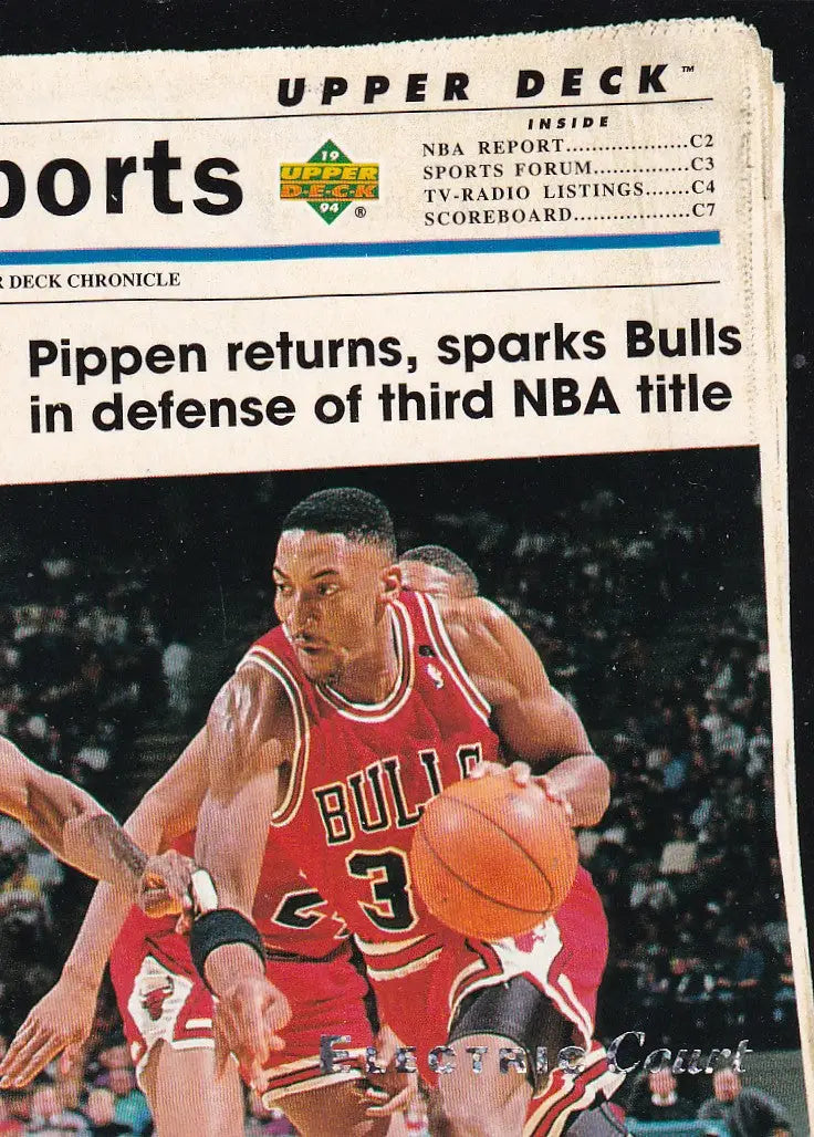 1994 UPPER DECK #202 SCOTTIE PIPPEN ELECTRIC COURT- CHICAGO BULLS - Basketball Card Single