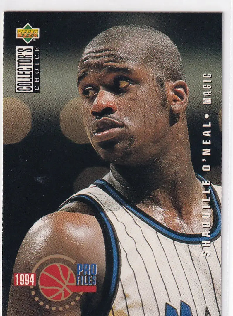 1994 UPPER DECK #205 SHAQUILLE ONEAL PRO FILES- ORLANDO MAGIC - Basketball Card Single