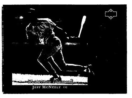 Original gloss baseball card of Jeff McNeely Boston Red Sox player from 1994 Upper Deck