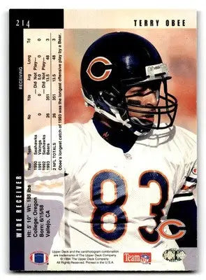 1994 Upper Deck #214 Terry Obee - Football Card Single