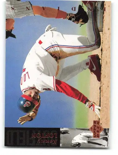 1994 Upper Deck Kenny Lofton trading card with original gloss in Cleveland Indians uniform