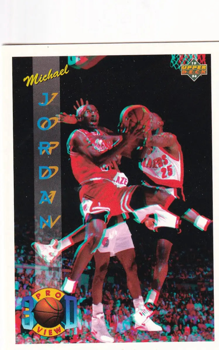 1994 UPPER DECK #23 MICHAEL JORDAN 3D VIEW- CHICAGO BULLS