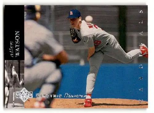 1994 Upper Deck Allen Watson Cardinals Baseball Card featuring St. Louis Cardinals player