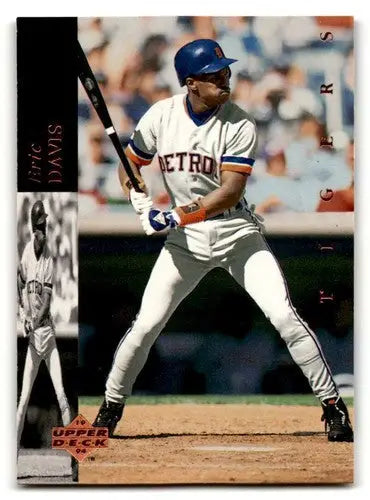 Original gloss Eric Davis Detroit Tigers baseball card from 1994 Upper Deck #261