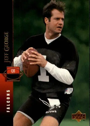 Original gloss of 1994 Upper Deck Jeff George Falcons football card by Simply Sandoval