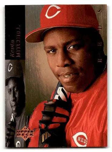 Original gloss Kevin Mitchell Cincinnati Reds baseball card from 1994 Upper Deck #58