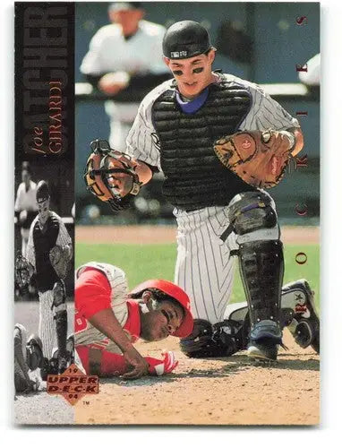 1994 Upper Deck Joe Girardi baseball card with original gloss, Rockies ID 71953
