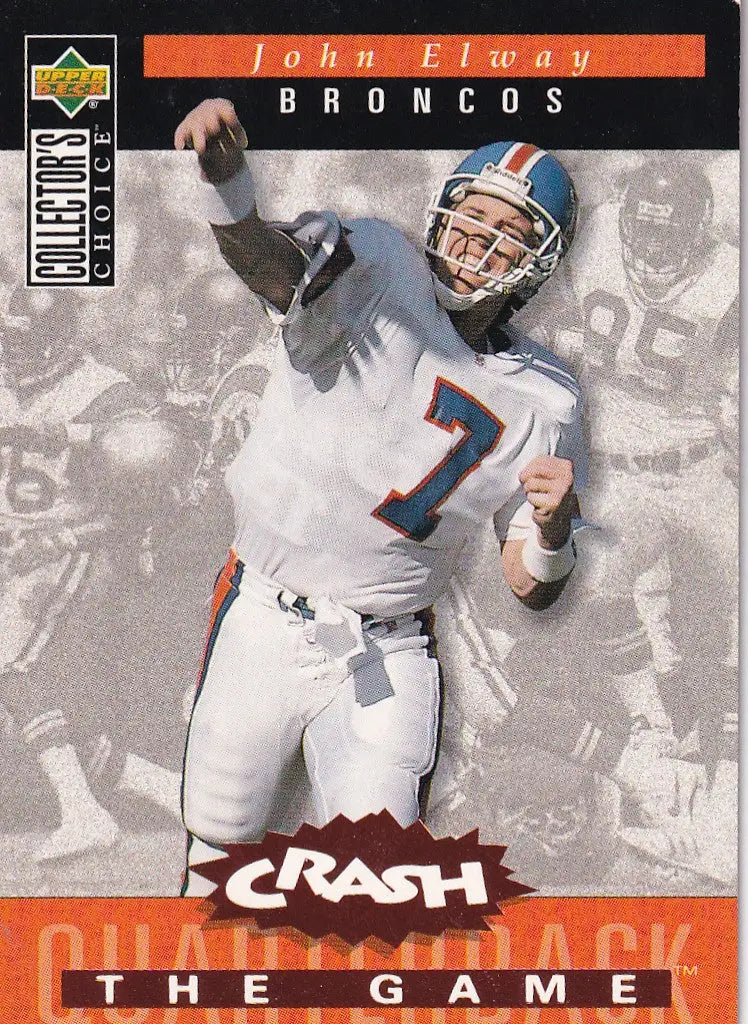 1994 UPPER DECK #C6 JOHN ELWAY CRASH THE GAME- DENVER BRONCOS - Football Card Single