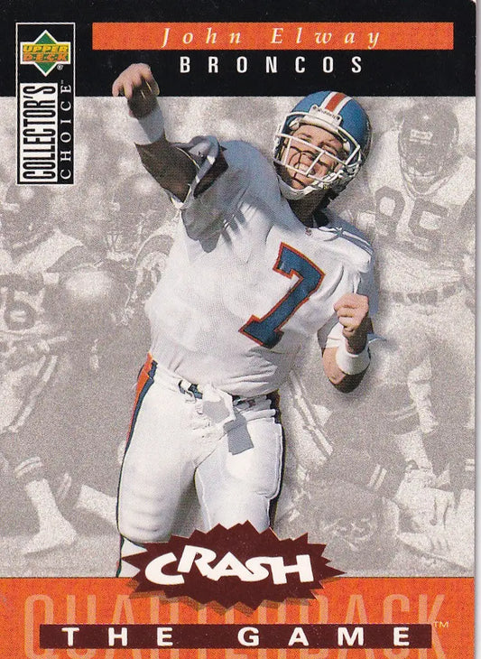 1994 UPPER DECK #C6 JOHN ELWAY CRASH THE GAME- DENVER BRONCOS - Football Card Single