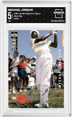 1994 Upper Deck Collector’s Choice Michael Jordan #204 Silver Signature AC 5