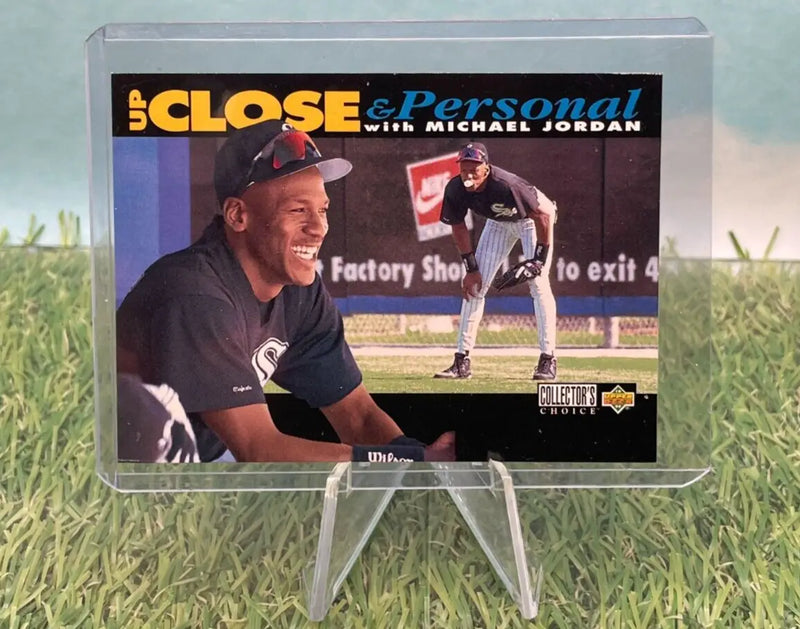 Michael Jordan baseball card from 1994 Upper Deck, highlighting his White Sox career