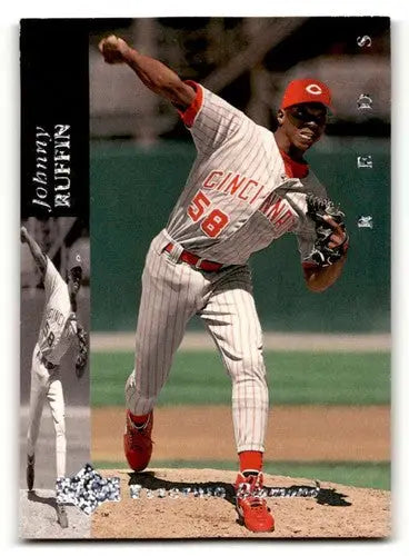 Johnny Ruffin baseball card from 1994 Upper Deck Electric Diamond series