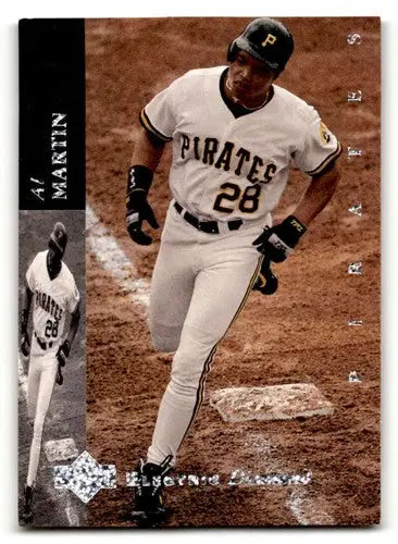 Original gloss of 1994 Upper Deck Electric Diamond Al Martin Baseball Card