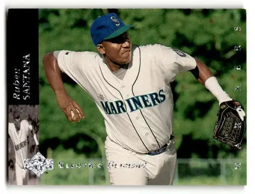 Original gloss of Ruben Santana baseball card from 1994 Upper Deck Electric Diamond collection