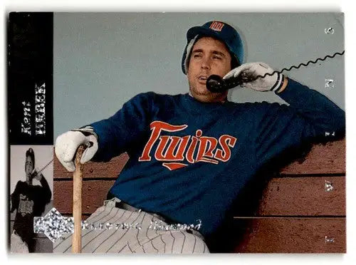 Original gloss 1994 Upper Deck Electric Diamond Kent Hrbek baseball card display