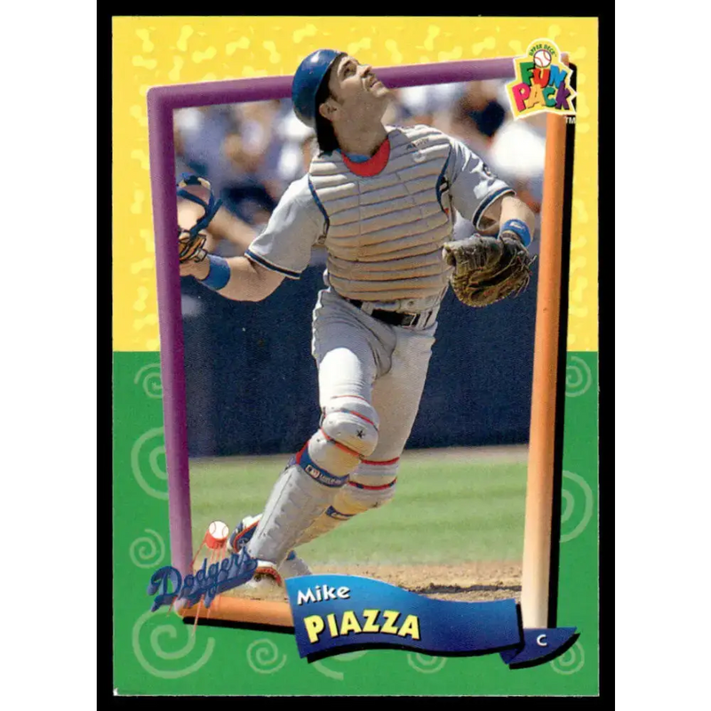 1994 Upper Deck Fun Pack #31 Mike Piazza EX/NM Los Angeles Dodgers Baseball Card - Baseball Card Single