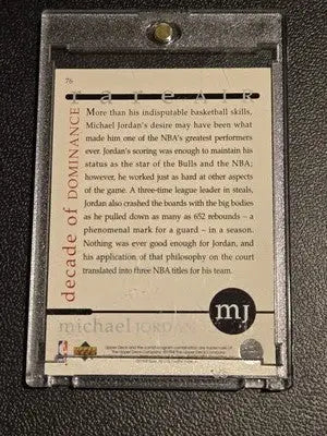 Michael Jordan trading card from 1994 Upper Deck Jordan Rare Air series