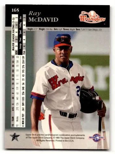 1994 Upper Deck Minors #165 Ray McDavid Wichita Wranglers Baseball C ID:59651 - Baseball Card Single