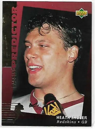 Original gloss Heath Shuler football card from 1994 Upper Deck Predictor League Leaders