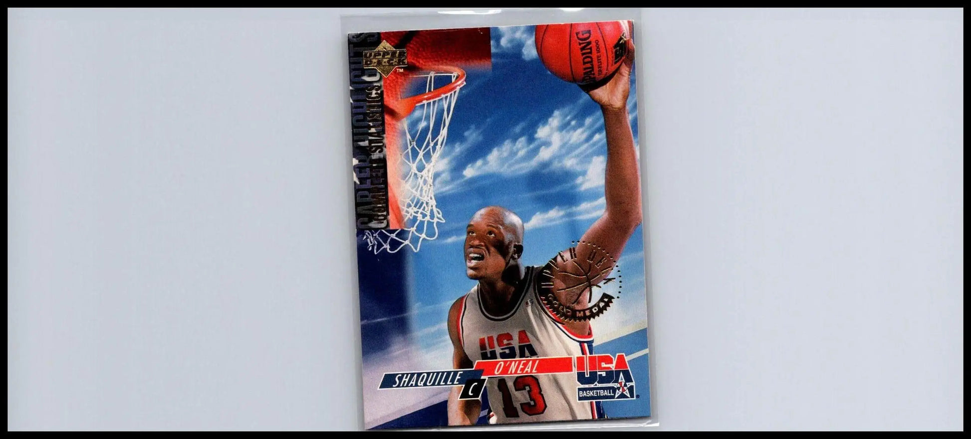 1994 Upper Deck USA #54 Shaquille O’Neal basketball card collectible featuring NBA legend