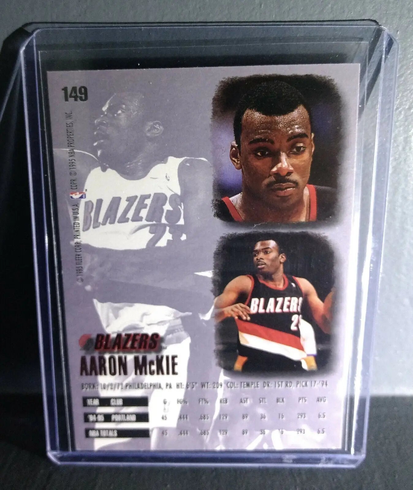1995-96 Aaron McKie Fleer Ultra #149 Basketball Card - Basketball Card Single