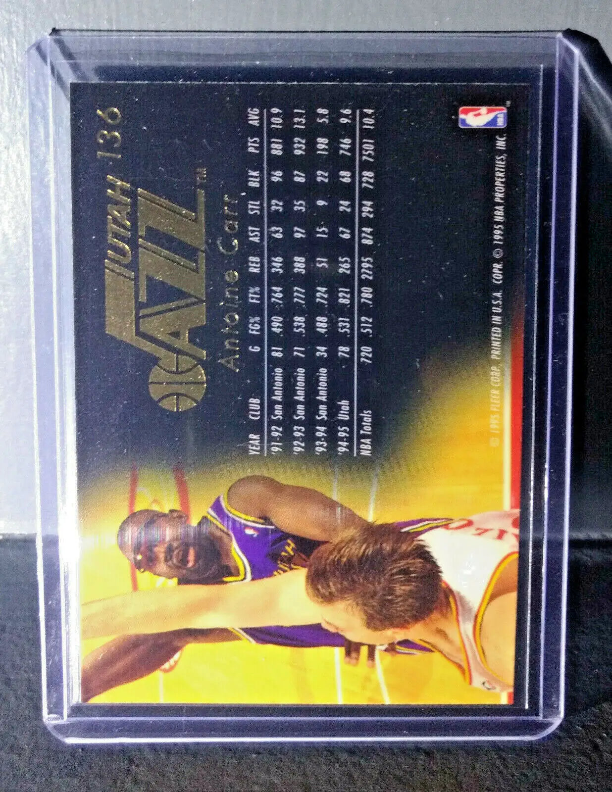 1995-96 Antoine Carr Flair #136 Basketball Card - Basketball Card Single