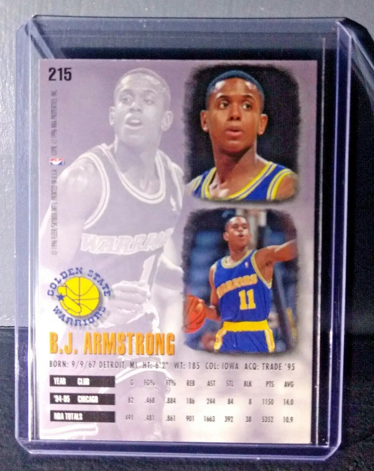 1995-96 B.J. Armstrong #215 Basketball Card