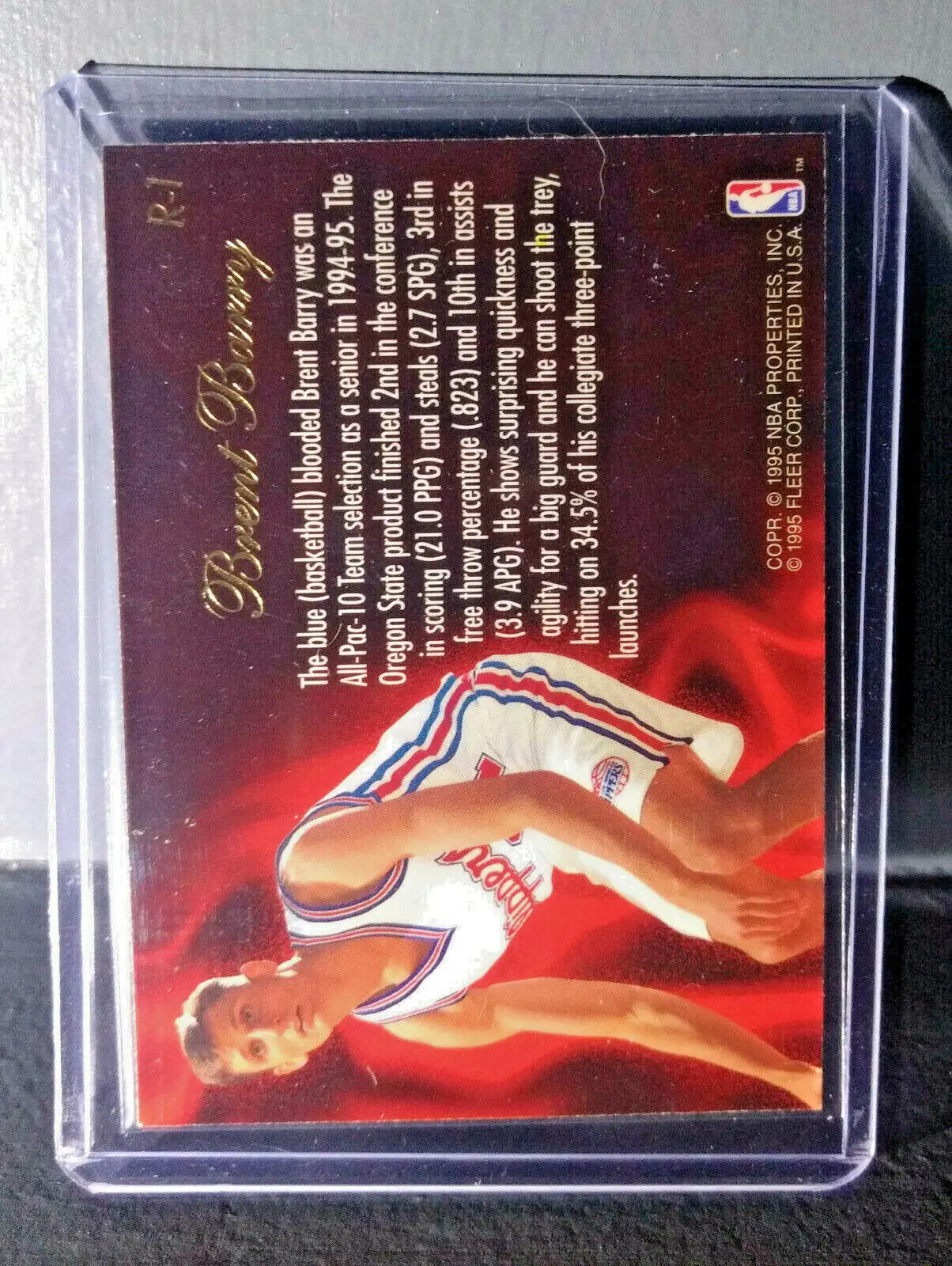 1995-96 Brent Barry Flair Class of ’95 #R-1 Basketball Card
