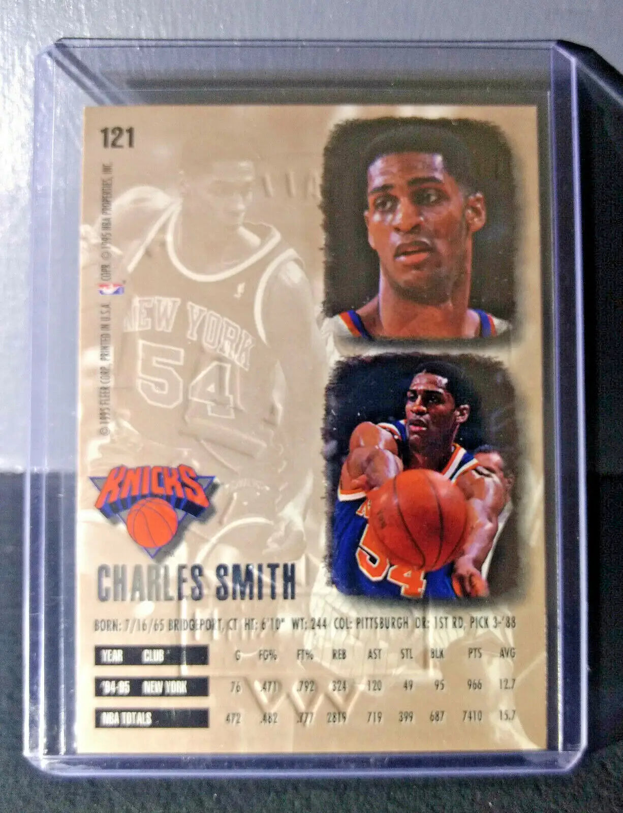 1995-96 Charles Smith Fleer Ultra Gold Medallion #121 Basketball Card - Basketball Card Single