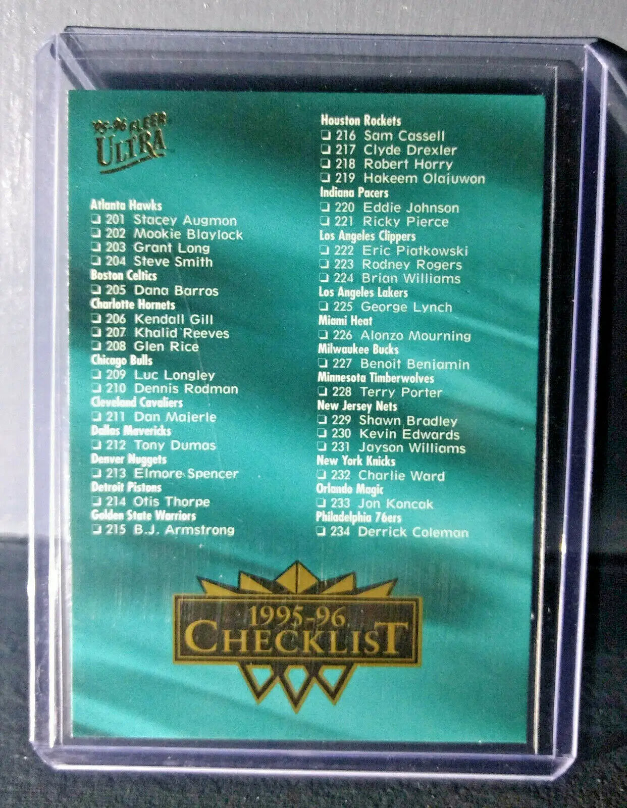 1995-96 Checklist Fleer Ultra #349 Basketball Card - Basketball Card Single
