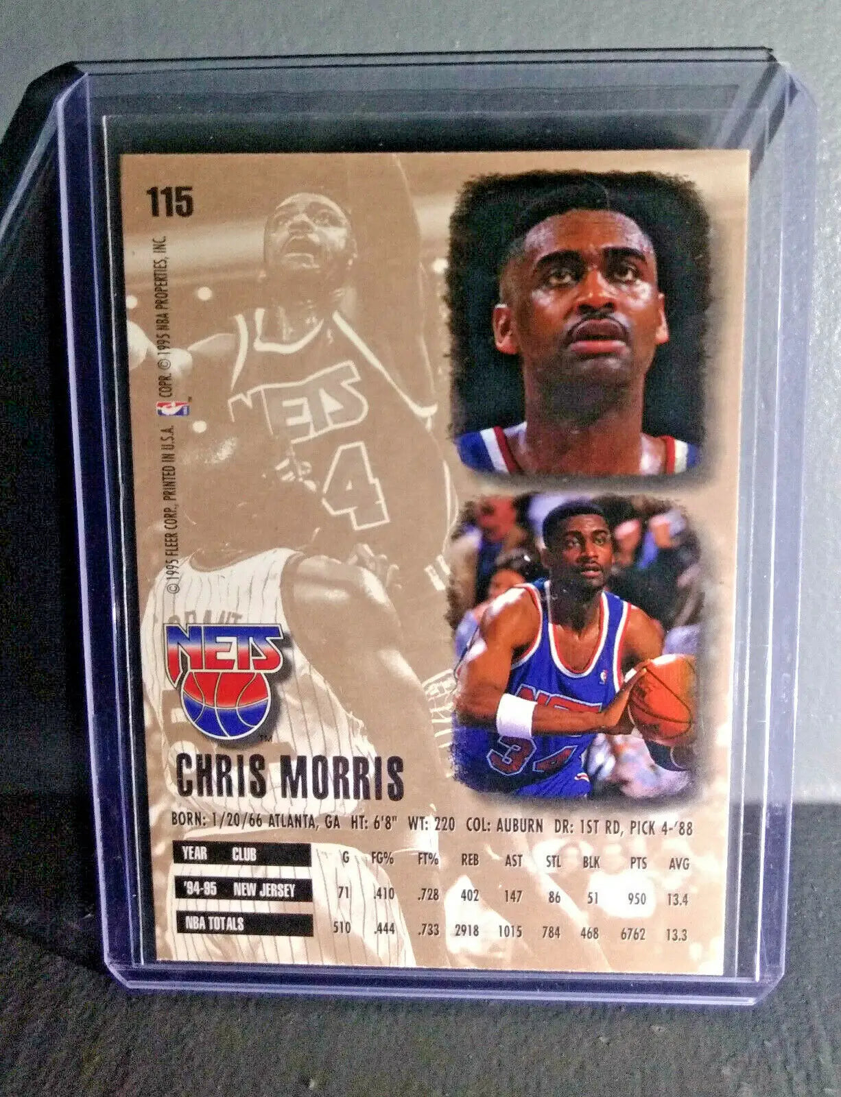 1995-96 Chris Morris Fleer Ultra #115 Basketball Card - Basketball Card Single