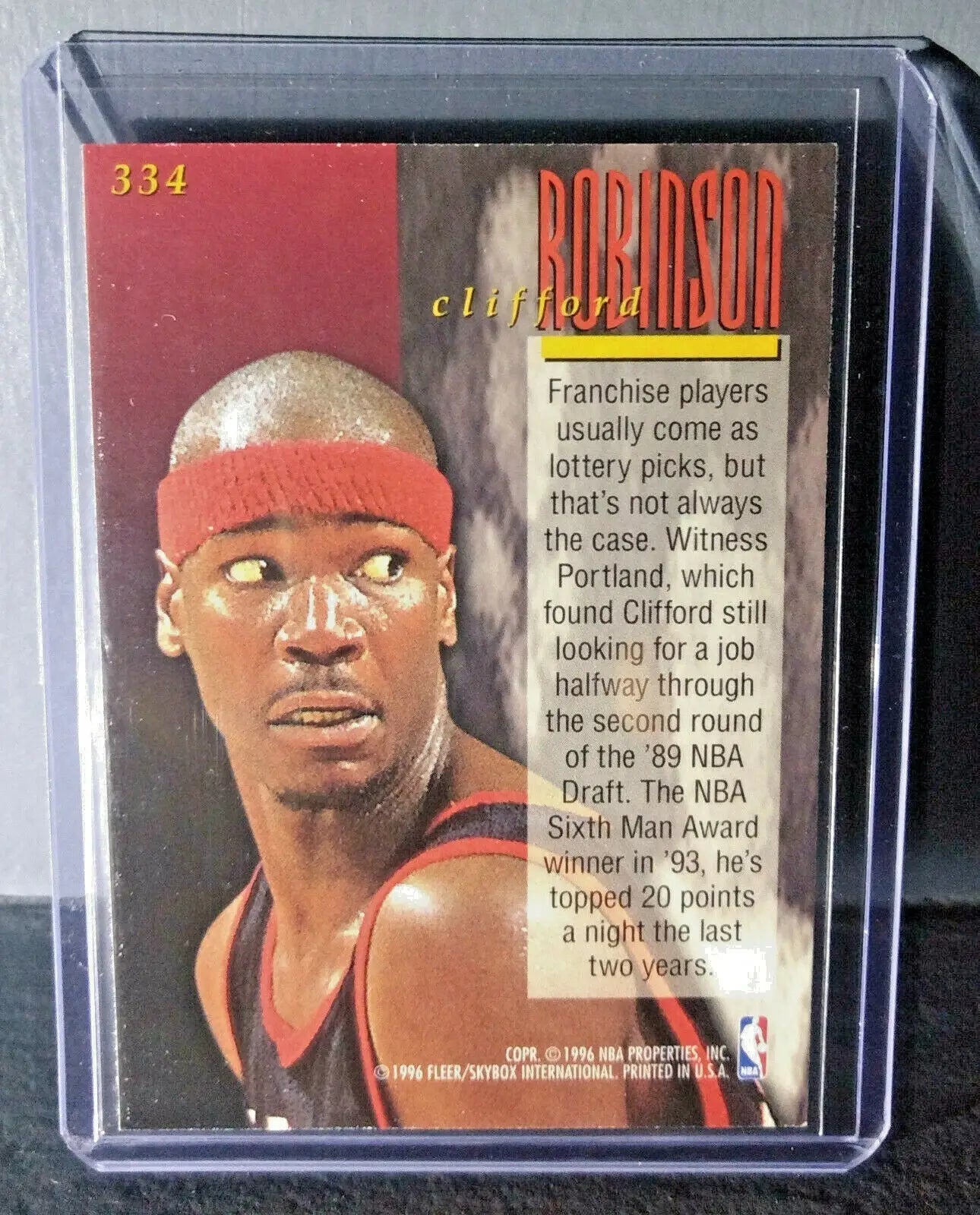 1995-96 Clifford Robinson #334 Ultra Encore Basketball Card - Basketball Card Single