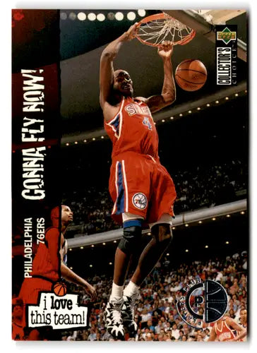 Original gloss basketball trading card of Sharone Wright from 1995-96 Collector’s Choice