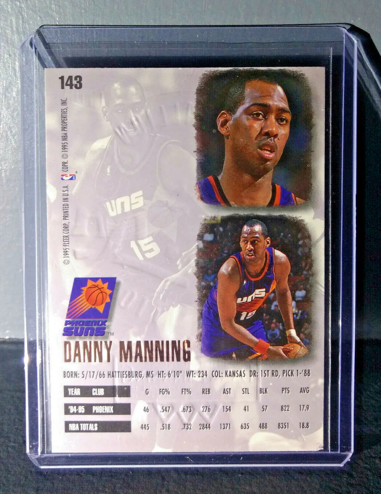 1995-96 Danny Manning Fleer Ultra Gold Medallion #143 Basketball Card - Basketball Card Single