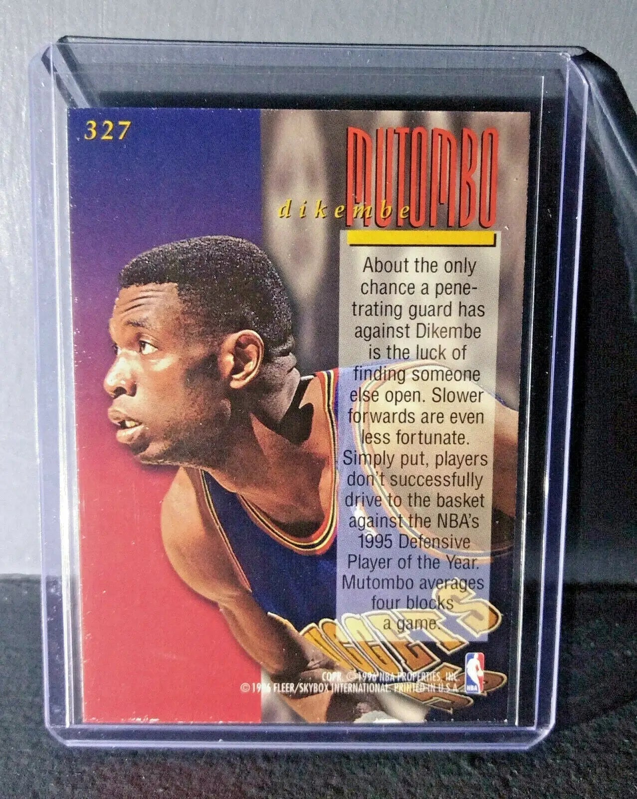1995-96 Dikembe Mutombo #327 Ultra Encore Basketball Card - Basketball Card Single