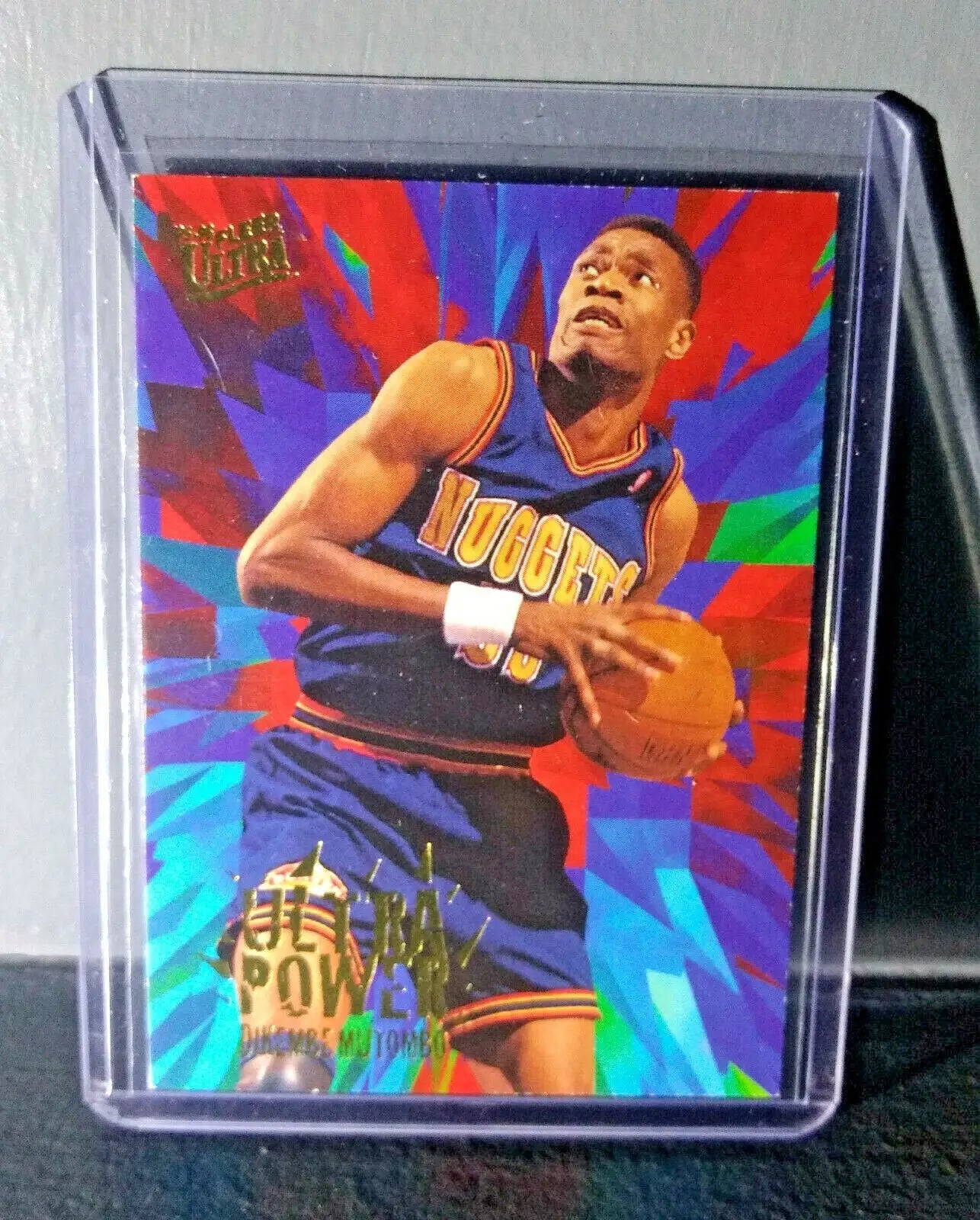 1995-96 Dikembe Mutombo Fleer Ultra #7 Ultra Power Basketball Card - Basketball Card Single
