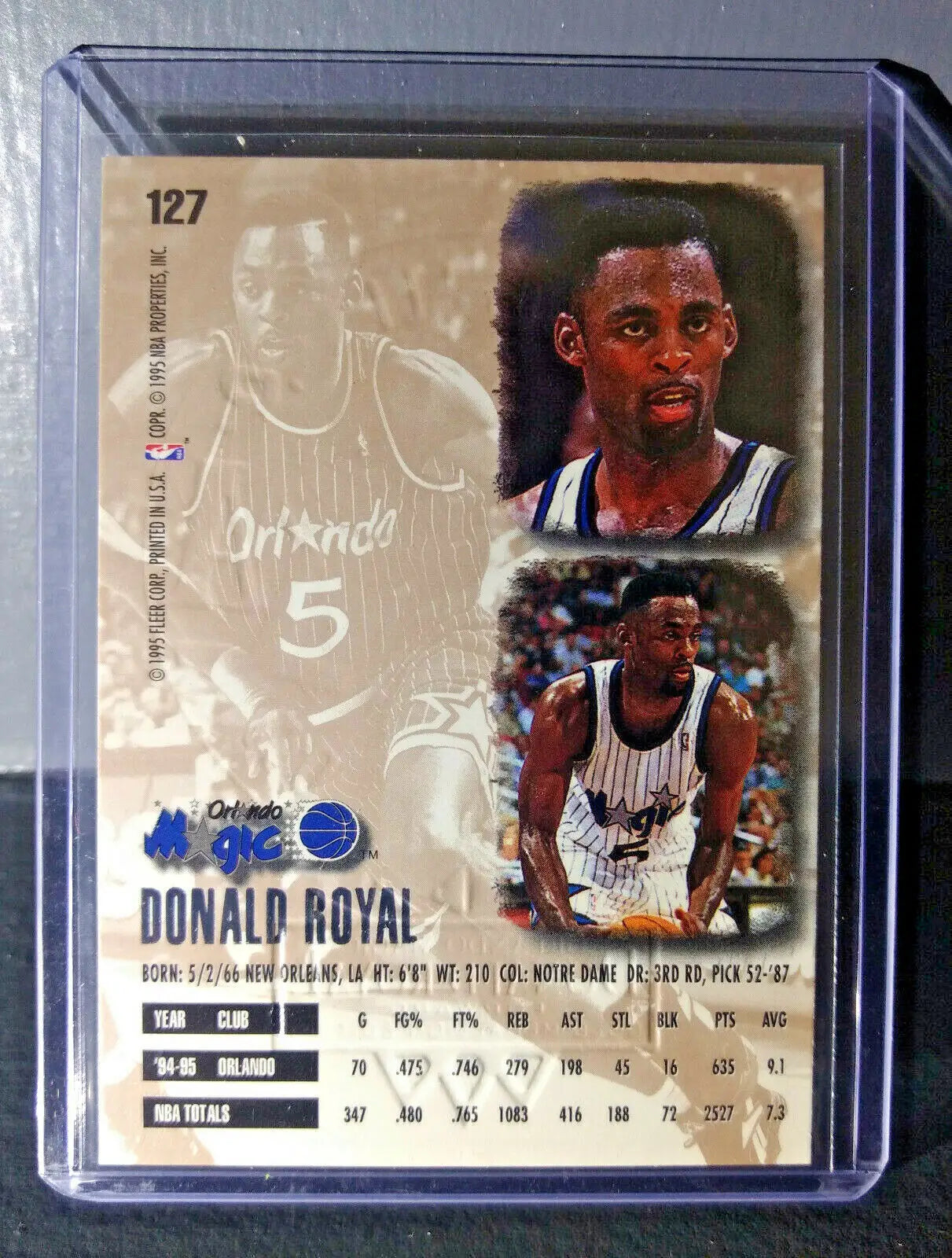 1995-96 Donald Royal Fleer Ultra Gold Medallion #127 Basketball Card - Basketball Card Single