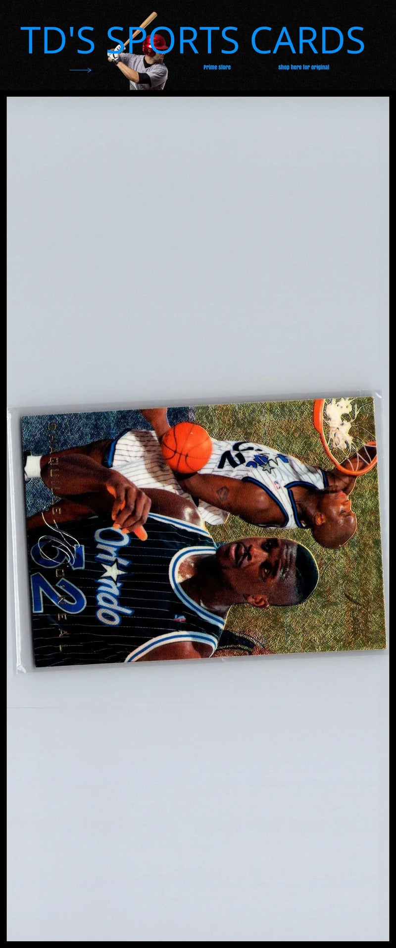 1995-96 Flair #97 Shaquille O’Neal basketball trading card for collectors
