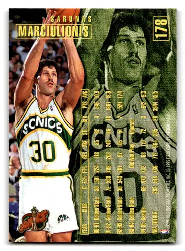 1995-96 Fleer #178 Sarunas Marciulionis NM-MT ID:72728 - Basketball Card Single